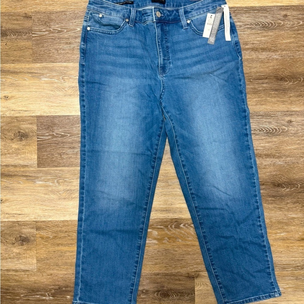 Talbots straight leg crop jeans